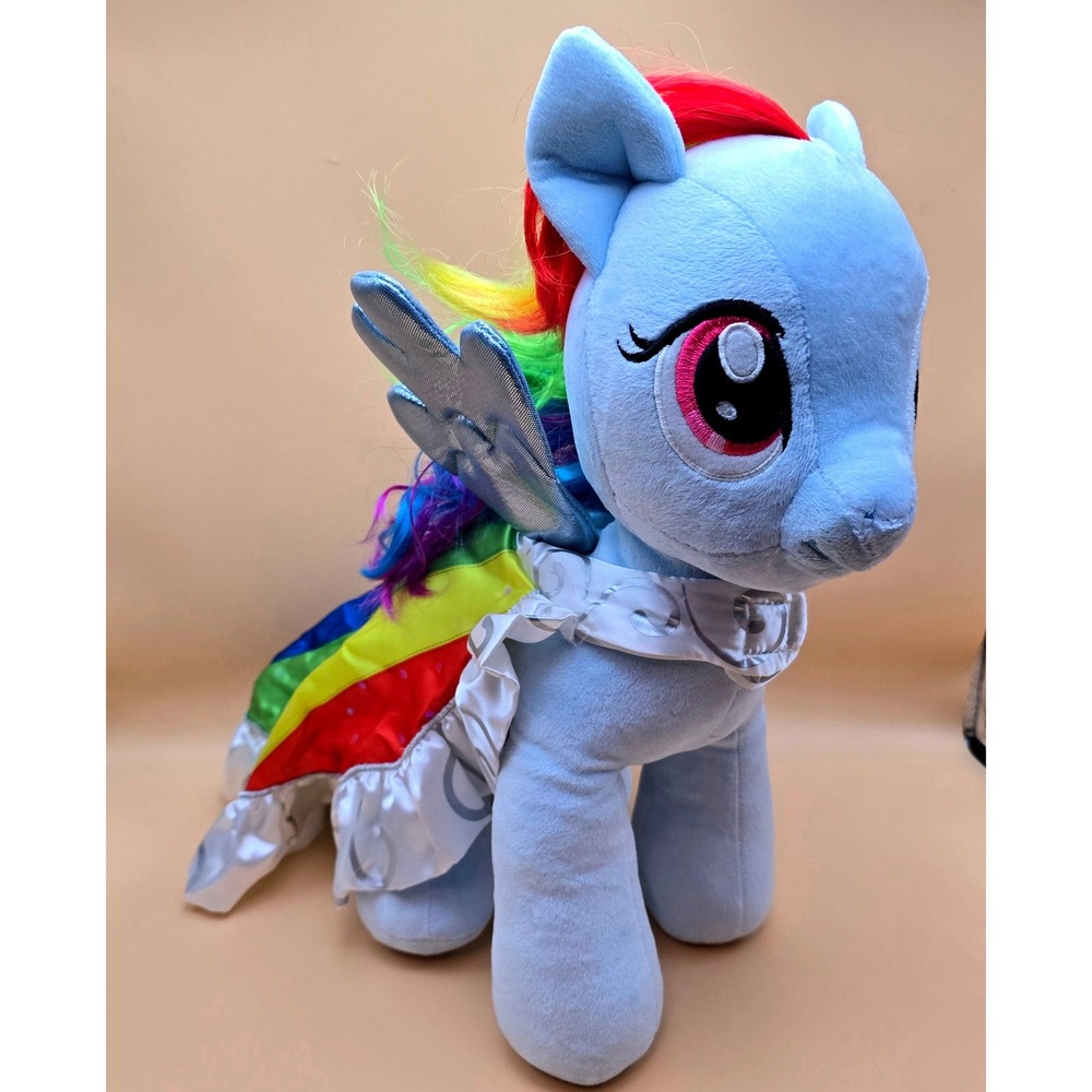 Build-A-Bear My Little Pony Rainbow Dash Plush 15 inch with Rainbow Dress‎ Wings - Picture 16 of 16